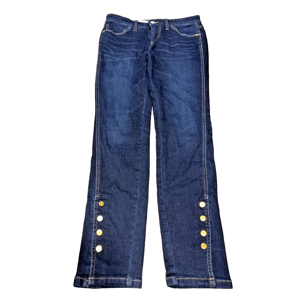 Pilcro Anthropologie Snap Hem Skinny Crop Jeans 6 / 28